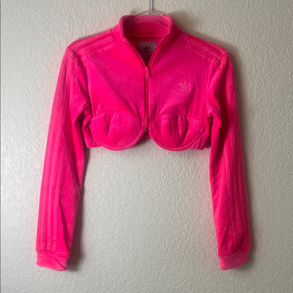Adidas Women's Bright Pink Bomber Jacket
